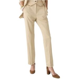 J. Crew Kate straight-leg pant in brown four-season stretch high-rise straight